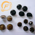 hot sale resin and abs plating combined button resin shank